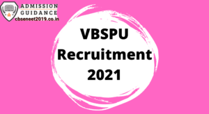 VBSPU Recruitment 2021