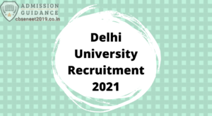 Delhi University Recruitment 2021