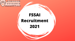 FSSAI Recruitment 2021