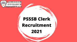 PSSSB Clerk Recruitment 2021