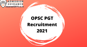 OPSC PGT Recruitment 2021