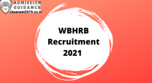 WBHRB Recruitment 2021